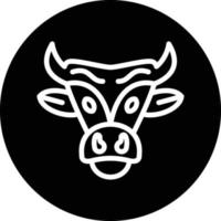 design de ícone de vetor de caveira de touro