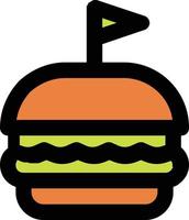 vetor de ilustração de hambúrguer