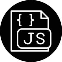 design de ícone de vetor de arquivo javascript