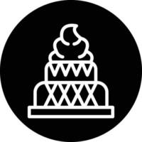 design de ícone de vetor de bolo