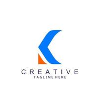 abstrato carta k logotipo Projeto inspiração. moderno companhia logotipo vetor