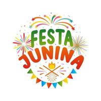 fundo festa junina. celebração para festa festival ilustração vetorial livre design colorido vetor