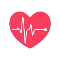 coração ritmo gráfico verificação seu batimento cardiaco para diagnóstico vetor