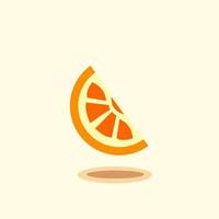 laranja fruta vetor Projeto brilhante laranja fatiar, fruta gráfico vetor, jovem coco fruta Aprendendo ilustração