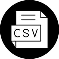 csv vetor ícone Projeto