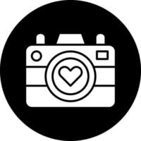 design de ícone de vetor de câmera de casamento