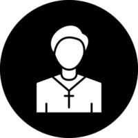 design de ícone vetorial de pastor vetor