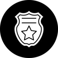 design de ícone de vetor de distintivo de polícia