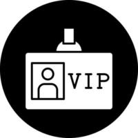 design de ícone de vetor de passe vip