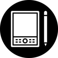 design de ícone de vetor de tablet de caneta