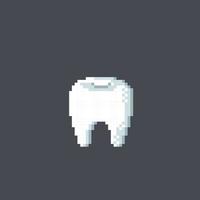 solteiro dente dentro pixel arte estilo vetor