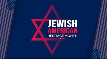 judaico americano herança mês fundo ou bandeira Projeto modelo célebre dentro pode vetor