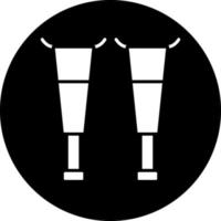 design de ícone de vetor de muleta