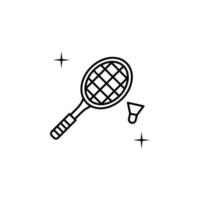badminton, esporte vetor ícone ilustração