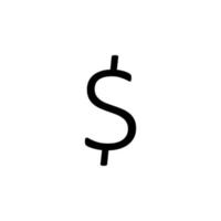 dólar placa vetor ícone ilustração