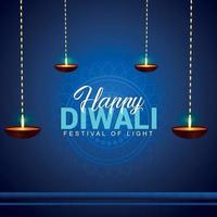 feliz festival de luz diwali vetor