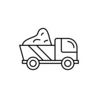 ilustração do ícone do vetor do caminhão