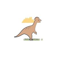 tiranossauro desenho animado vetor ícone ilustração