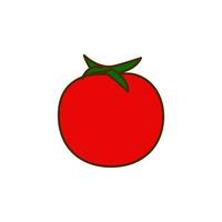 uma tomate colori vetor ícone ilustração