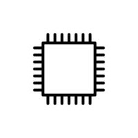 CPU vetor ícone ilustração