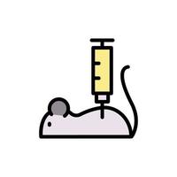 rato, injeção vetor ícone ilustração