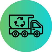 reciclando caminhão vetor ícone Projeto