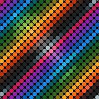 geometria em ilustração vetorial de cor brilhante. hexágono padrão sem emenda. padrão abstrato com cor azul, verde, magenta, laranja, cinza, marrom e preta. vetor