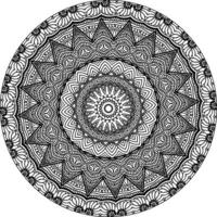 simples circular padronizar dentro Formato do mandala para hena, mehndi, tatuagem, decoração. decorativo enfeite dentro étnico oriental estilo. coloração livro página. círculo vetor clipart floral flor oriental padronizar