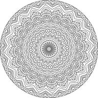 fácil circular padronizar dentro Formato do mandala para hena, mehndi, tatuagem, decoração. decorativo enfeite dentro étnico oriental estilo. coloração livro página para crianças. vintage decorativo elementos vetor