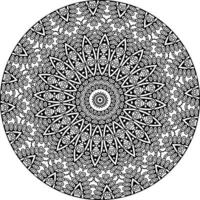 fácil circular padronizar dentro Formato do mandala para hena, mehndi, tatuagem, decoração. decorativo enfeite dentro étnico oriental estilo. coloração livro página para crianças. vintage decorativo elementos vetor