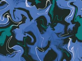 abstrato rodopiando azul, preto, branco, e verde colori óleo pintura aquarelle líquido isolado em horizontal modelo vetor