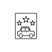 lava-jato carro estrelas vetor ícone ilustração
