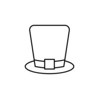 chapéu, peregrino, Irlanda, santo patrick vetor ícone ilustração