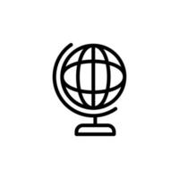 ilustração do ícone do vetor do globo