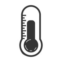 termômetro ícone clima previsão ícone clima meteorologia ferramenta ícone. eletrônico termômetro temperatura símbolo. Fahrenheit temperatura ícone médico dispositivo teste tubo ícone. vetor