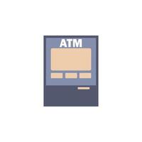 atm colori vetor ícone ilustração