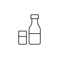 garrafa do leite vetor ícone ilustração