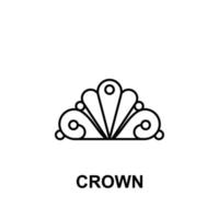 ilustração de ícone de vetor de coroa