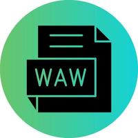 wav vetor ícone Projeto