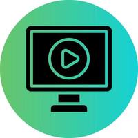 vídeo tutorial vetor ícone Projeto