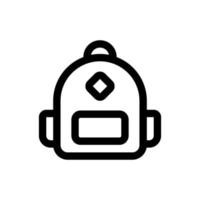 simples mochila ícone. a ícone pode estar usava para sites, impressão modelos, apresentação modelos, ilustrações, etc vetor