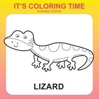coloração animal planilha página. educacional imprimível coloração planilha. coloração jogos para pré escola crianças. vetor arquivo.