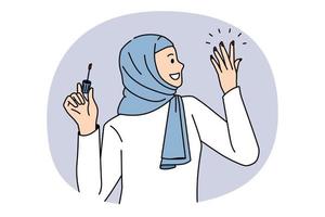 moderno islamismo árabe mulheres conceito vetor
