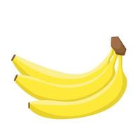 cachos do banana frutas isolado em branco fundo. vegano Comida vetor ícones dentro uma na moda desenho animado estilo. saudável Comida conceito.vetor ilustração