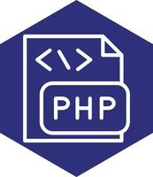 design de ícone de vetor de arquivo php