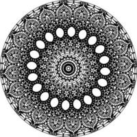 fácil mandala, simples mandalas flores coloração página em branco fundo. vetor