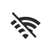 Wi-fi fora sinal ícone vetor Projeto ilustração