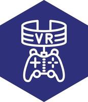 vr jogos vetor ícone Projeto