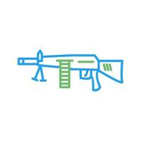 ícone de vetor de metralhadora