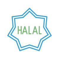 ícone de vetor halal